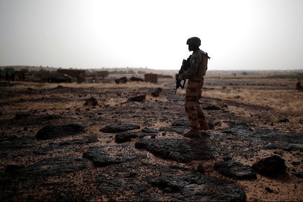 Un soldat français de l'opération Barkhane au Mali, en octobre 2017. 