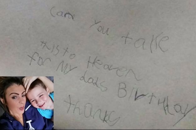 Le Bouleversant Courrier D Un Petit Garcon Pour Son Papa Au Paradis