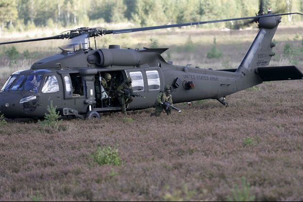 Un hélicoptère de l'armée américaine à l'entraînement, en septembre dernier.