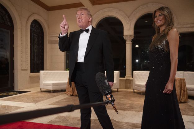 Résultat de recherche d'images pour "Melania Trump lors du reveillon du nouvel an 2020"