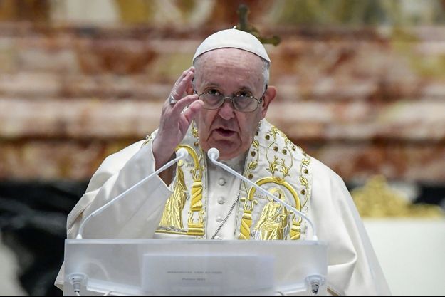Le pape François lors de la messe de Pâques, le 4 avril, au Vatican. 