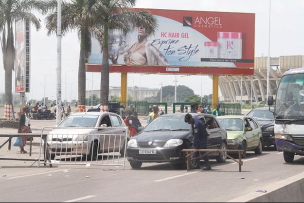 Checkpoint à Kinshasa, le 31 décembre 2017.