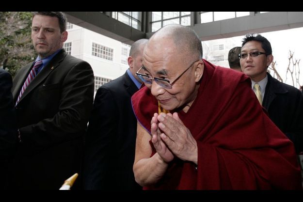  Le dalaï-lama a été accueilli, ce jeudi à Washington, par des membres de la communautés chinoise.