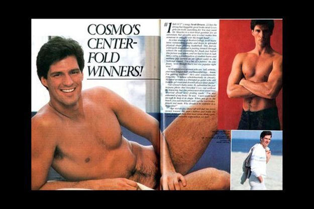  Scott Brown en page centrale de «Cosmopolitan» en 1982.
