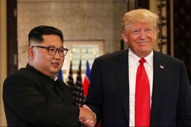 Donald Trump et Kim Jong Un en juin dernier. 