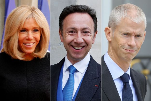 Brigitte Macron, Stéphane Bern et Franck Riester ont lancé la saison 3 de la mission Bern (montage)