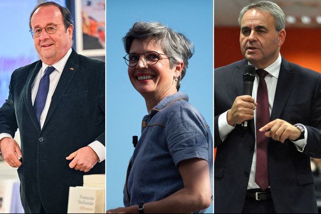 Les petites phrases de François Hollande, Sandrine Rousseau, Xavier Bertrand sont en lie pour le prix de l'humour politique.