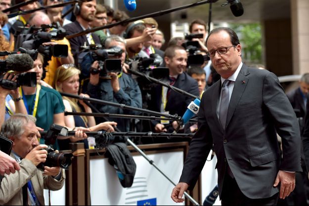 François Hollande à Bruxelles jeudi.