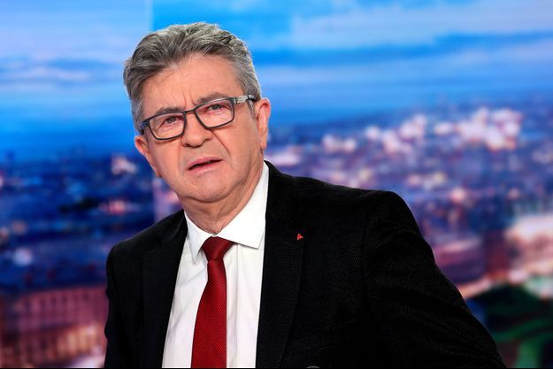 Jean-Luc Mélenchon sur le plateau du «20 heures» de TF1, mercredi.