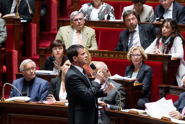 Manuel Valls mardi à l'Assemblée nationale.