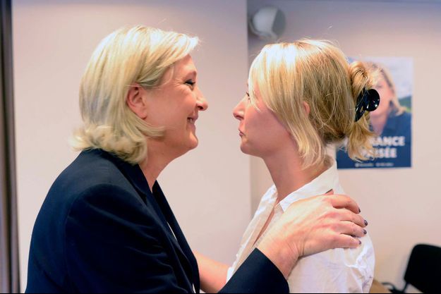 Marine Le Pen et sa nièce Marion Maréchal-Le Pen en 2016.