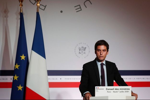 Gabriel Attal, le 7 juillet à l'Elysée en marge du Conseil des ministres.