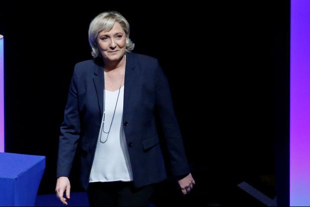 Marine Le Pen le week-end dernier à Lille. 