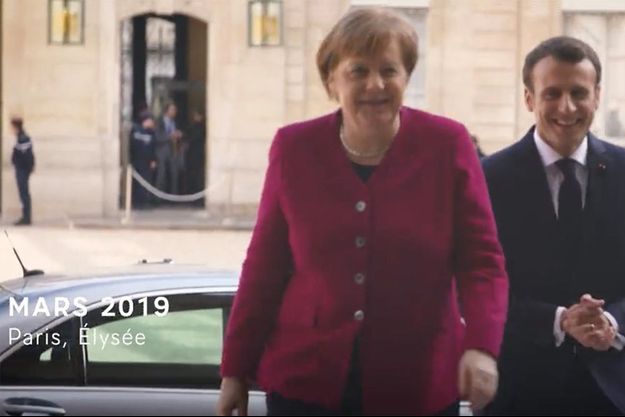 Image extraite de la vidéo hommage à Angela Merkel.