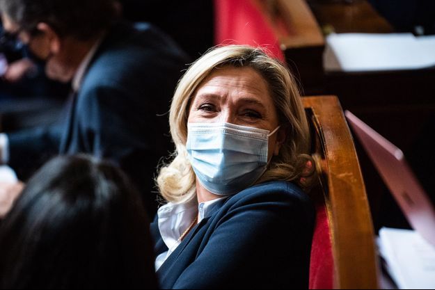 Marine Le Pen, ici mardi à l'Assemblée nationale. 