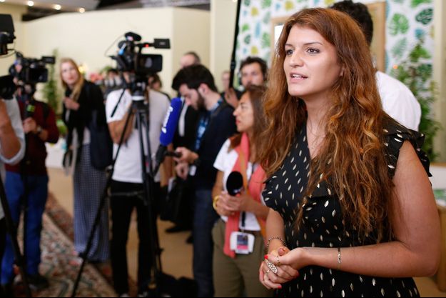 Marlène Schiappa ici face à la presse en marge du festival de Cannes. 