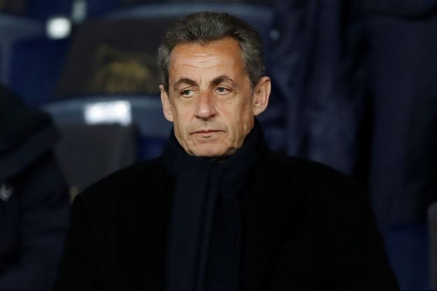 Nicolas Sarkozy mardi soir au Parc des Princes pour le match PSG - Real Madrid