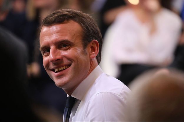 Emmanuel Macron à Evry-Courcouronnes, lundi soir.