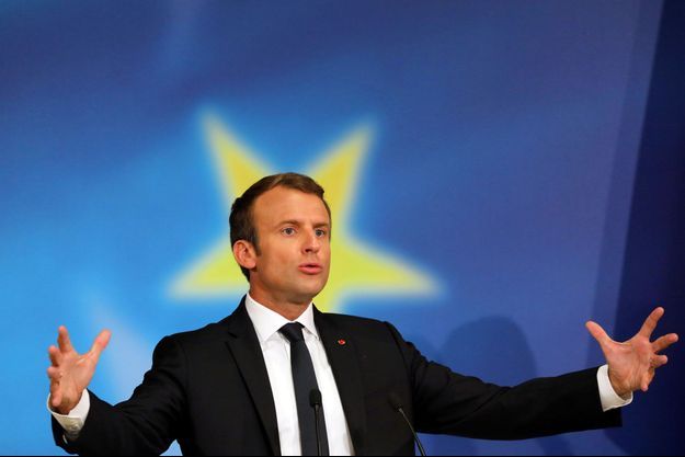 Emmanuel Macron prononce un discours sur l'Europe, le 26 septembre, à la Sorbonne, à Paris.