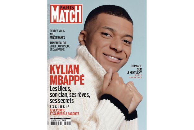 Kylian Mbappé en couverture de Paris Match.