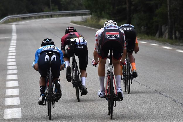 Ici lors du Tour 2019, lors de l'étape rejoignant Valloire. 