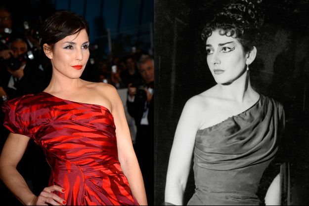 Noomi Rapace en mai 2015 et Maria Callas en 1954. 