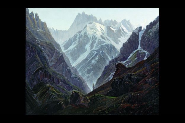 Carl Gustav Carus, « Haute montagne » (1824), un voyage comme les aimait l’école de Caspar David Friedrich. 