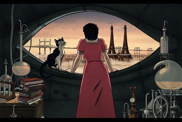 Une image d'"Avril et le monde truqué", un film inspiré de Jacques Tardi.