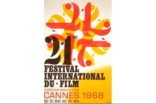 L'affiche du Festival de Cannes 1968