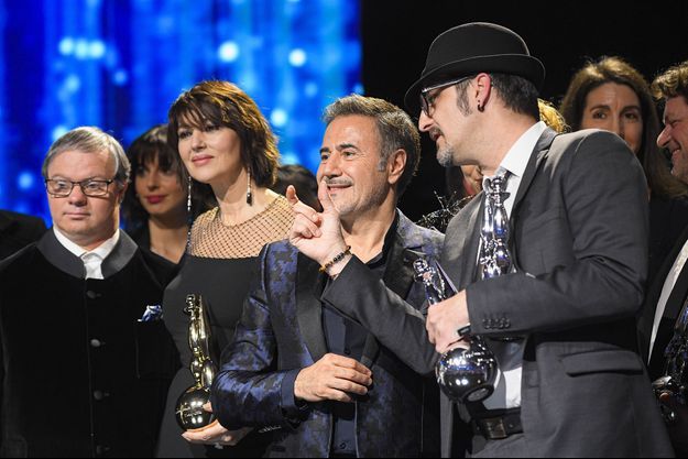 Pascal Duquenne, Monica Bellucci, José Garcia et Olivier Masset-Depasse à Bruxelles le 1er février 2020 Pascal Duquenne, Monica Bellucci, José Garcia et Olivier Masset-Depasse à Bruxelles le 1er février 2020