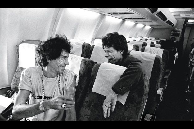  Keith Richards et Mick Jagger (1990).