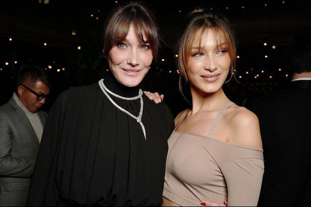 Carla Bruni et Bella Hadid, les sosies du "chic ...
