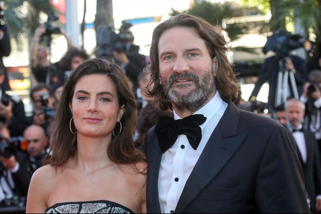 Frédéric Beigbeder et Lara Micheli, le 19 mai 2017 à Cannes.
