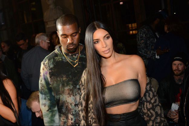Kim Kardashian et Kanye West à Paris, septembre 2016.