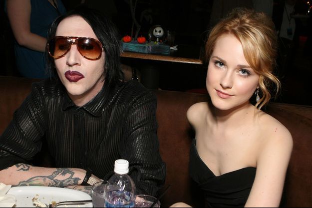 Marilyn Manson et Evan Rachel Wood en octobre 2006