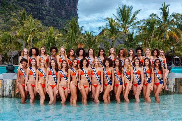 Miss France 2019 La Photo Officielle Des Candidates En Bikini