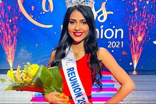 Dana Virin lors de l'élection de Miss Réunion le 28 août 2021. 