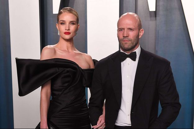 Rosie Huntington-Whiteley et Jason Statham à l'after-party des Oscars en 2020