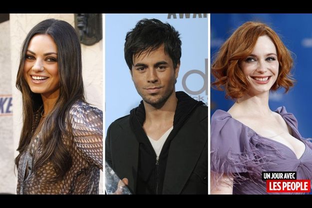  Mila Kunis, Enrique Iglesias et Christina Hendricks.