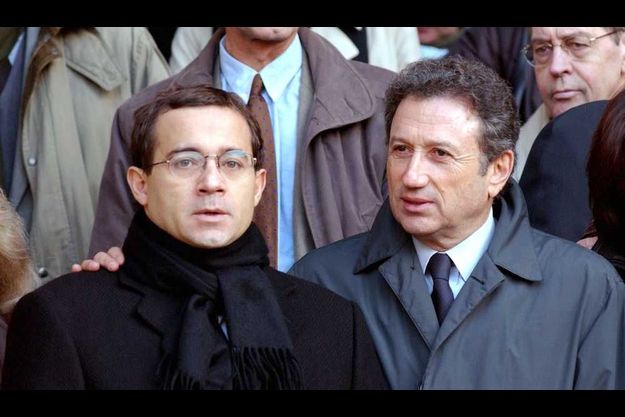  Jean-Luc Delarue et Michel Drucker en 2002.