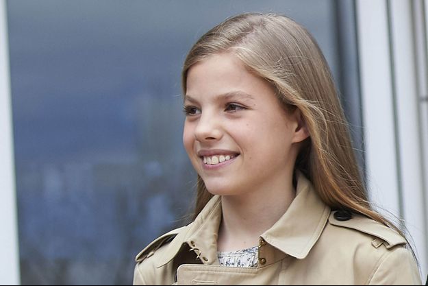 La princesse Sofia d'Espagne à Madrid, le 8 avril 2018