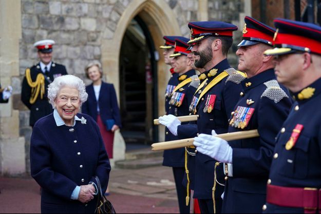 La reine Elizabeth II dans son château de Windsor, le 6 octobre 2021 