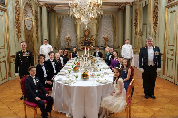 Le dîner familial de la reine Margrethe II de Danemark, le 14 janvier 2022 au soir de son Jubilé d'or