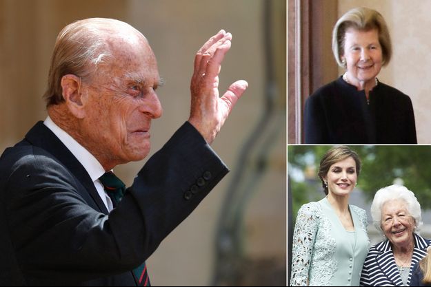 Le prince Philip, duc d'Edimbourg, la princesse Marie de Liechtenstein et Menchu Alvarez del Valle, grand-mère de la reine Letizia d'Espagne, disparus en 2021