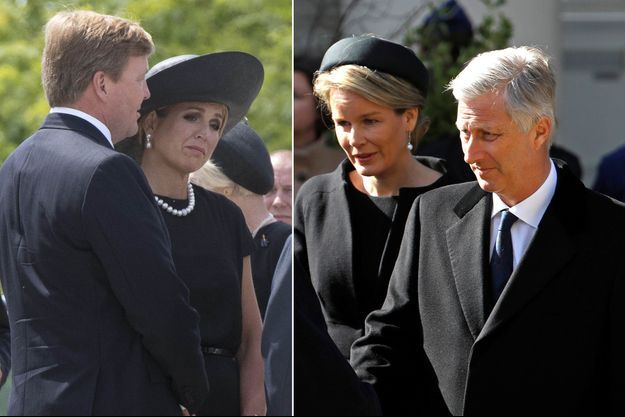 La reine Maxima et le roi Willem-Alexander des Pays-Bas le 17 juillet 2017 - La reine Mathilde et le roi Philippe de Belgique le 22 mars 2017