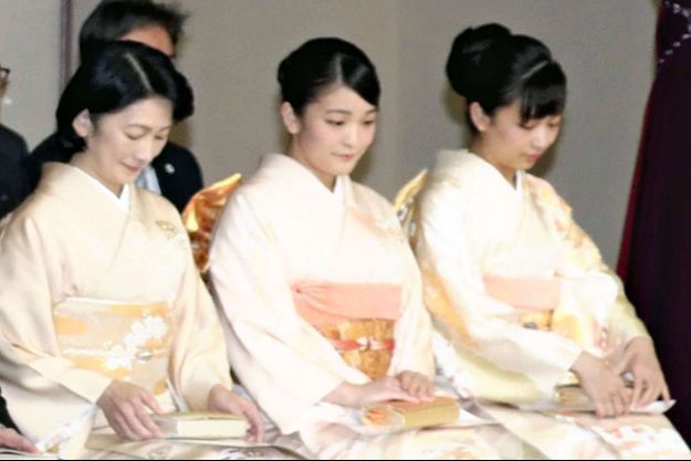 La princesse Kiko du Japon et ses filles les princesses Mako et Kako, le 18 mars 2019
