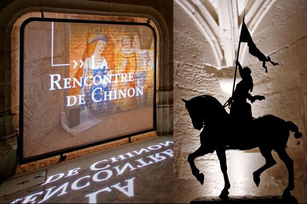 La rencontre du futur roi Charles VII et de la "pucelle d'Orléans" est évoquée à l'Historial Jeanne d'Arc à Rouen