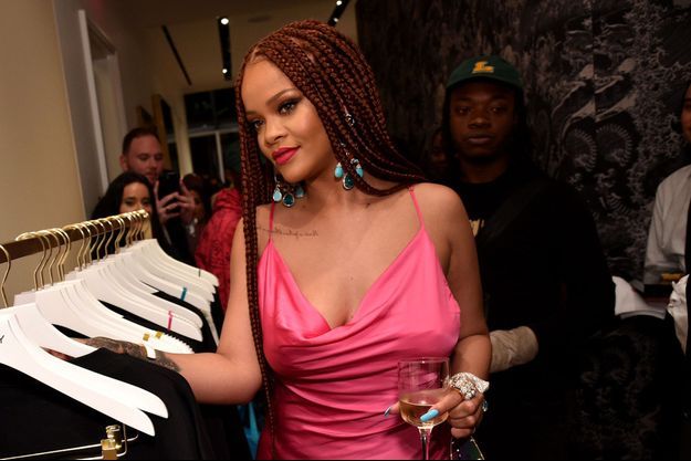 Rihanna au cocktail d'ouverture de sa boutique à New York, le 18 juin 2019.