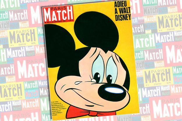Le Jour Ou Mickey A Pleure Walt Disney En Couverture De Paris Match