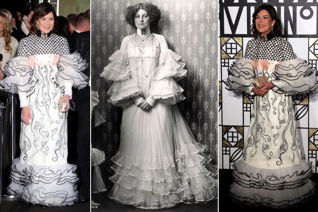 Caroline De Monaco Sa Robe Du Bal De La Rose Revisite Celles D Emilie Floge